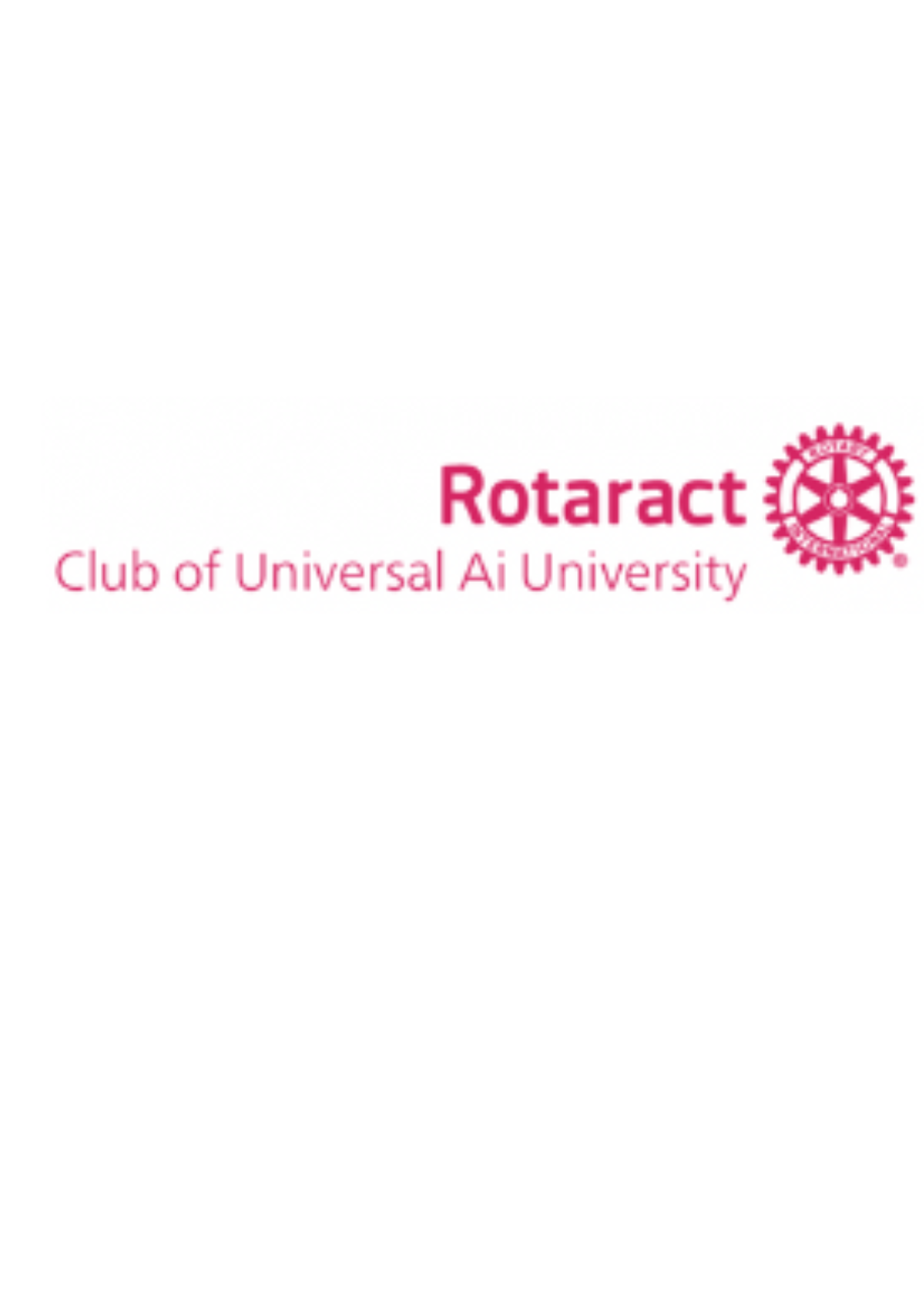 Rotaract Club of Universal AI University logo